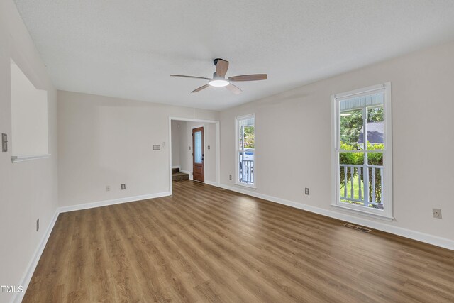 4309 Birmingham Way, Raleigh, NC 27604 - unfurnished room with wood finished floors and a ceiling fan