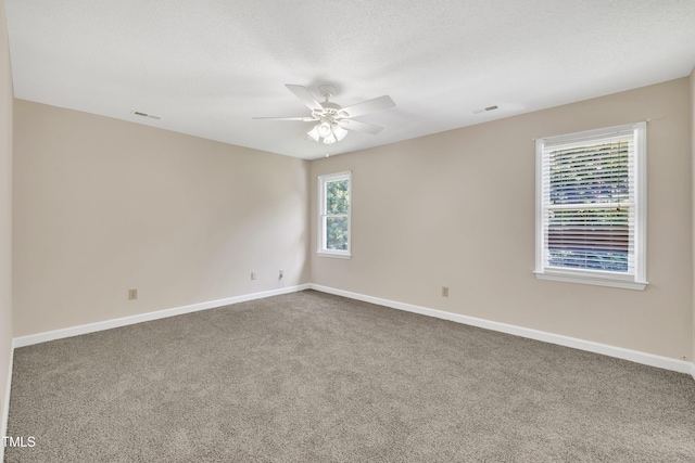 4309 Birmingham Way, Raleigh, NC 27604 - empty room featuring a ceiling fan and carpet floors
