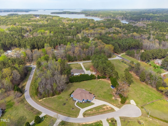 169 Skippers Lndg, Manson, NC 27553 - view of property location with a heavily wooded area and a nearby body of water