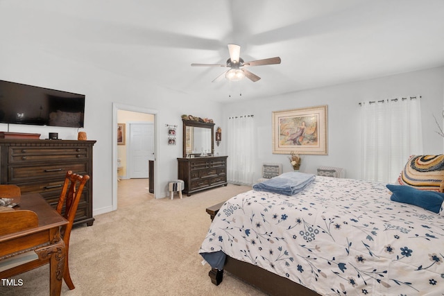 169 Skippers Lndg, Manson, NC 27553 - carpeted bedroom with baseboards and ceiling fan