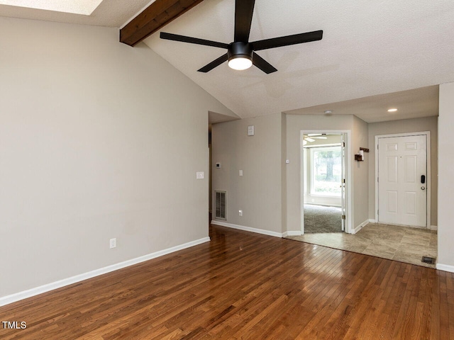 23 Joci Ct, Durham, NC 27704 - unfurnished living room featuring wood finished floors, ceiling fan, and recessed lighting