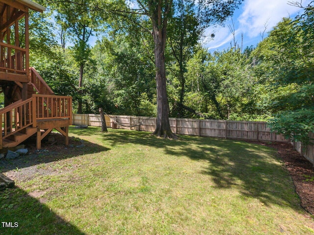23 Joci Ct, Durham, NC 27704 - fenced backyard featuring stairs
