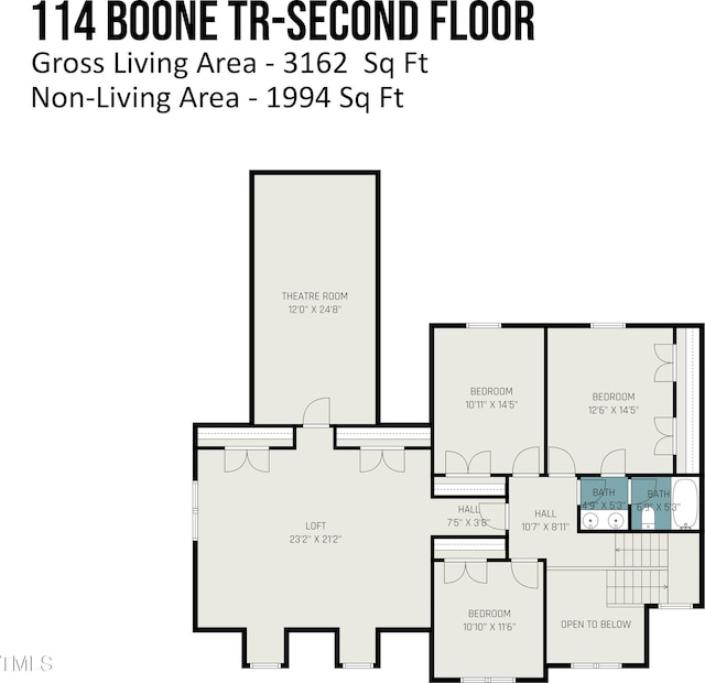 114 Boone Trl, Garner, NC 27529 - view of floor plan / room layout