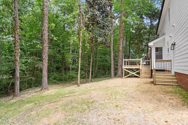 4006 New Yarmouth Way, Apex, NC 27502 - view of yard featuring a deck