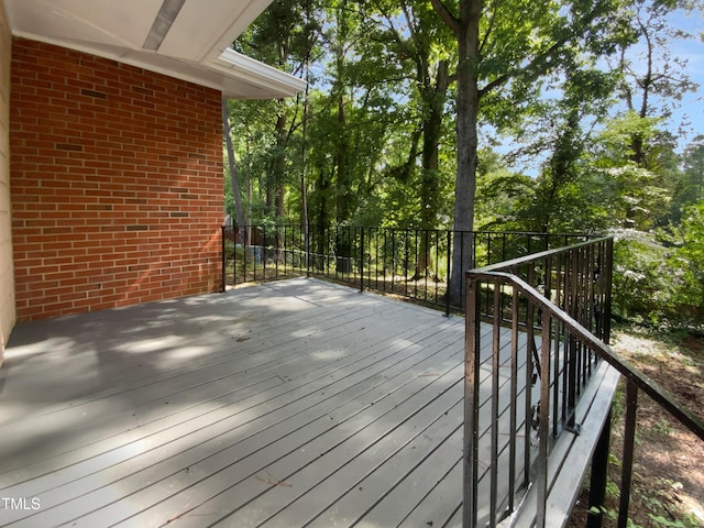 3721 Suffolk St, Durham, NC 27707 - view of wooden deck