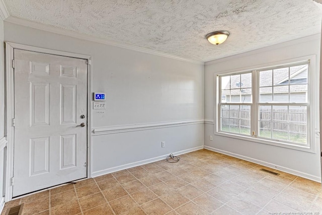 5228 Wallbrook Dr, Fayetteville, NC 28306 - spare room with a textured ceiling and ornamental molding