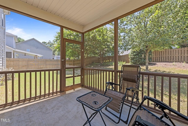 317 Striped Maple Ct, Apex, NC 27539 - view of sunroom