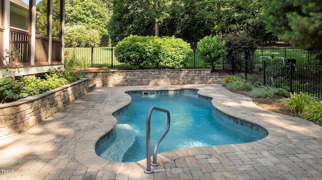 1028 Harpers Ridge Ct, Wake Forest, NC 27587 - view of pool with a fenced backyard