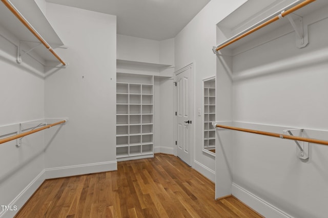 1028 Harpers Ridge Ct, Wake Forest, NC 27587 - walk in closet with wood finished floors