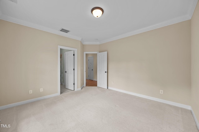 1028 Harpers Ridge Ct, Wake Forest, NC 27587 - unfurnished bedroom with crown molding and light colored carpet