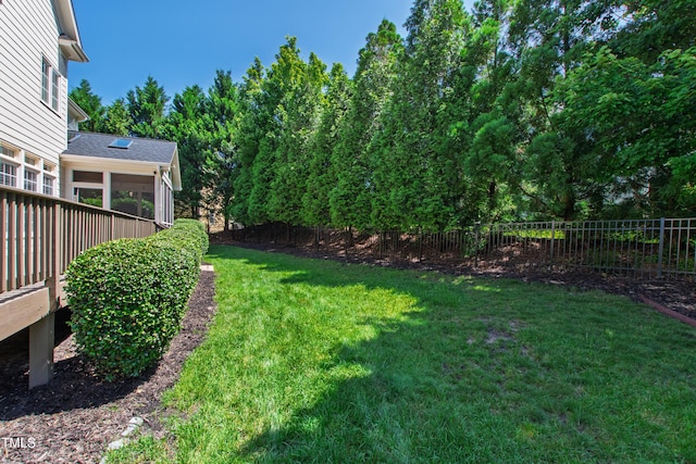 307 Beacon Falls Ct, Cary, NC 27519 - view of yard with a sunroom