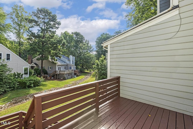 212 Cross Keys Ct, Cary, NC 27511 - wooden terrace with a residential view and a yard