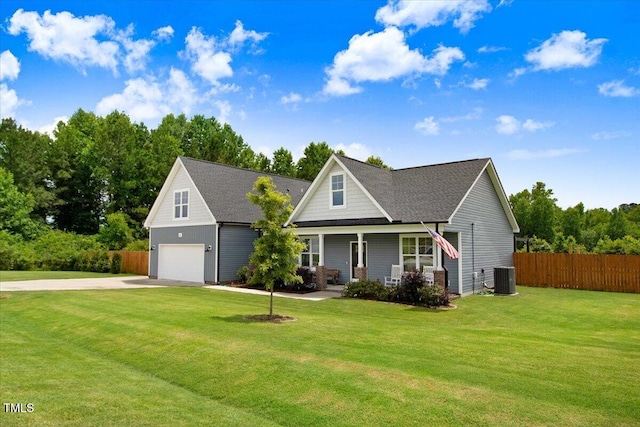 282 Brodie Rose Landing Way, Smithfield, NC 27577 - craftsman-style home with concrete driveway, covered porch, and an attached garage