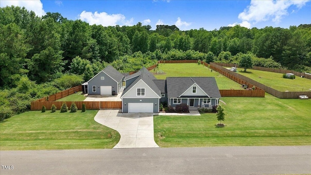 282 Brodie Rose Landing Way, Smithfield, NC 27577 - aerial view of property and surrounding area with a forest