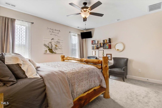 282 Brodie Rose Landing Way, Smithfield, NC 27577 - carpeted bedroom with multiple windows and a ceiling fan