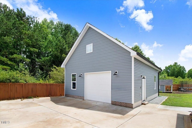 282 Brodie Rose Landing Way, Smithfield, NC 27577 - detached garage featuring concrete driveway