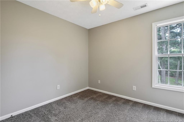 69 Ribbon Oak Ct, Sanford, NC 27332 - unfurnished room featuring dark colored carpet and a ceiling fan