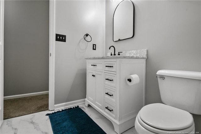 69 Ribbon Oak Ct, Sanford, NC 27332 - half bath featuring marble finish floors and vanity