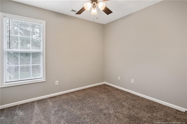 69 Ribbon Oak Ct, Sanford, NC 27332 - carpeted spare room featuring ceiling fan and baseboards