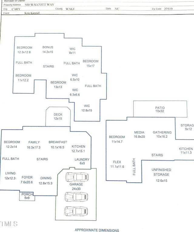 500 Walcott Way, Cary, NC 27519 - view of room layout