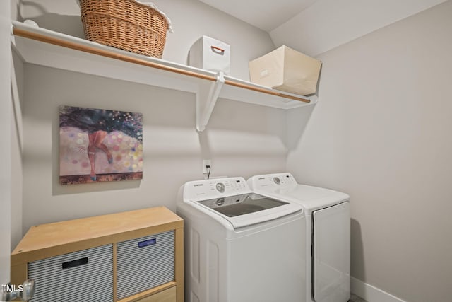 1006 Whistler St, Durham, NC 27713 - laundry room with washing machine and dryer and baseboards