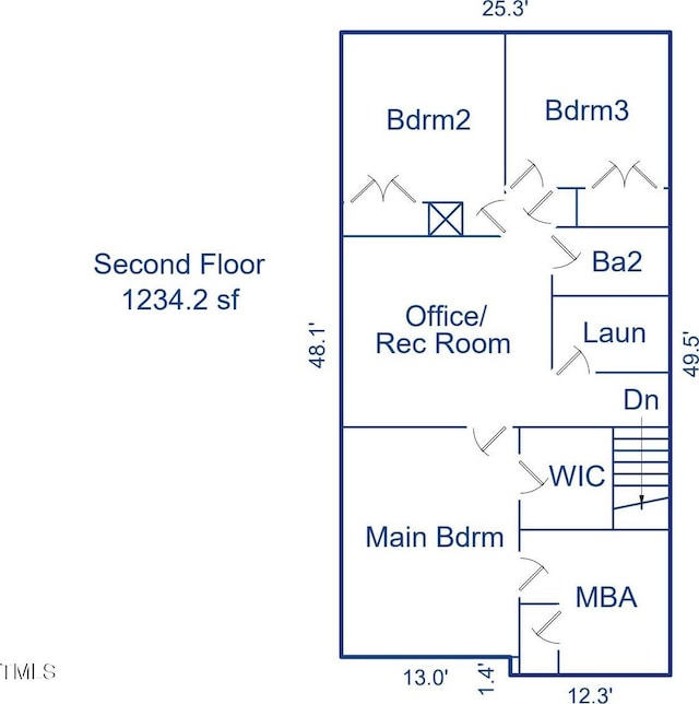 1006 Whistler St, Durham, NC 27713 - view of home floor plan