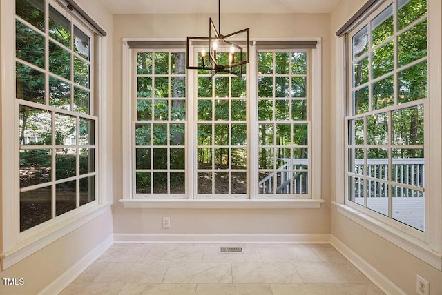 125 Chimney Rise Dr, Cary, NC 27511 - unfurnished sunroom featuring plenty of natural light