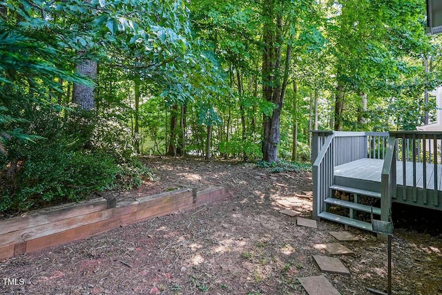 125 Chimney Rise Dr, Cary, NC 27511 - view of yard with a deck