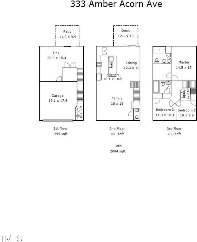 333 Amber Acorn Ave, Raleigh, NC 27603 - view of room layout