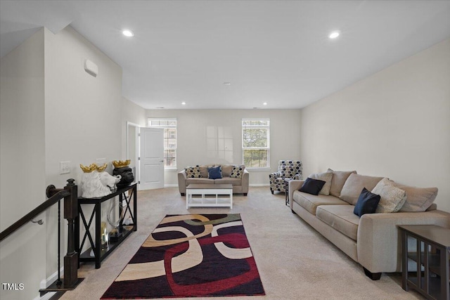 333 Amber Acorn Ave, Raleigh, NC 27603 - living room with light colored carpet and recessed lighting