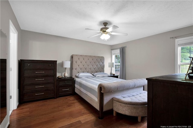 4010 Arcadia Ct, Fayetteville, NC 28311 - bedroom with dark wood finished floors and ceiling fan