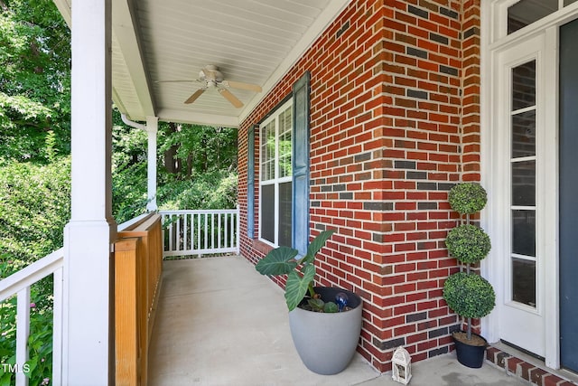 1205 Magnolia Hill Rd, Garner, NC 27529 - porch with a ceiling fan