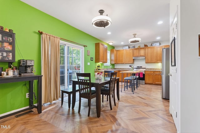 1205 Magnolia Hill Rd, Garner, NC 27529 - dining room featuring recessed lighting