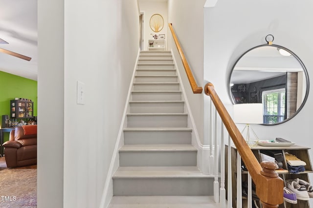 1205 Magnolia Hill Rd, Garner, NC 27529 - staircase featuring a high ceiling