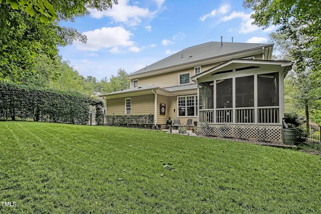 101 Tatum Ct, Holly Springs, NC 27540 - back of property with a sunroom