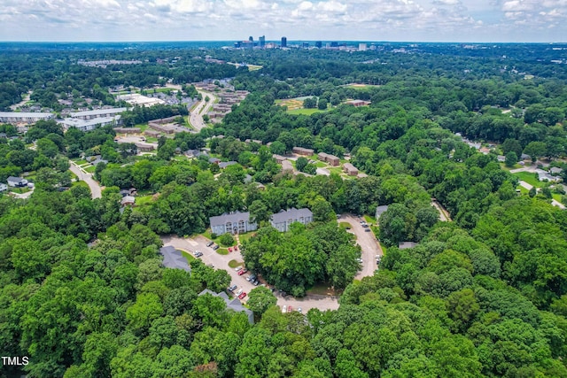 1320 Park Glen Dr Unit 204, Raleigh, NC 27610 - aerial view of property's location with a heavily wooded area