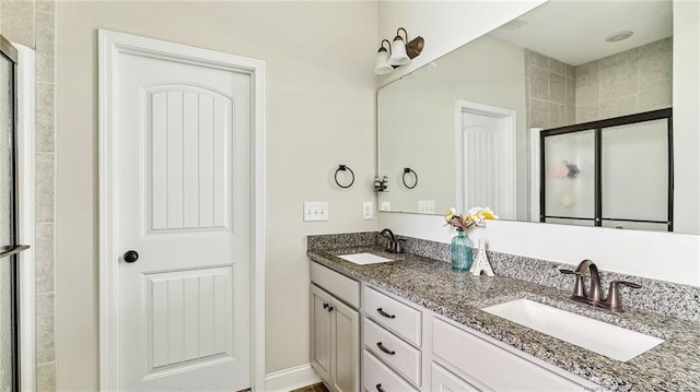 75 Bynum Ct, Carthage, NC 28327 - full bath with a shower stall and double vanity