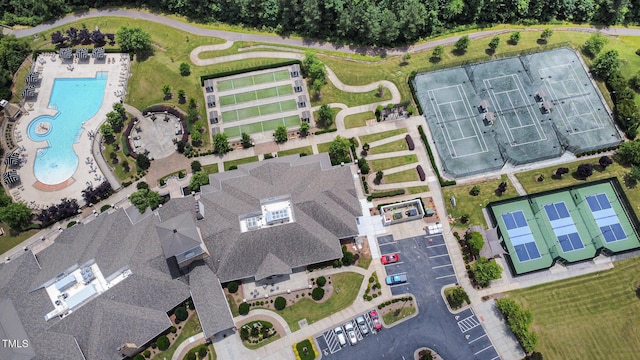1204 E Rosedale Creek Dr, Durham, NC 27703 - drone / aerial view of a pool