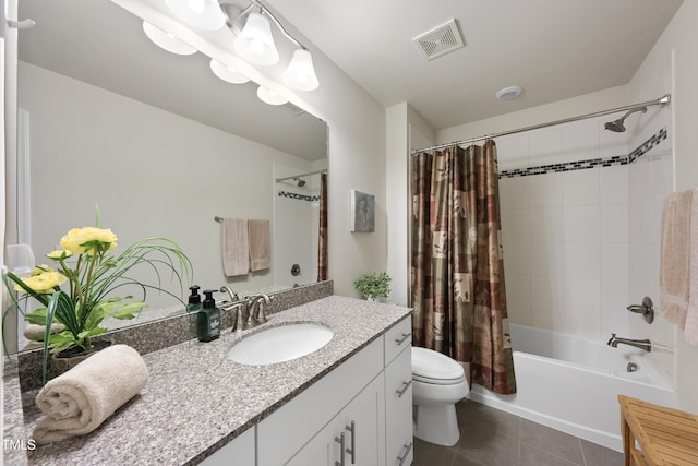 605 Smallwood Dr, Durham, NC 27703 - bathroom featuring vanity, shower / bath combo, and tile patterned floors