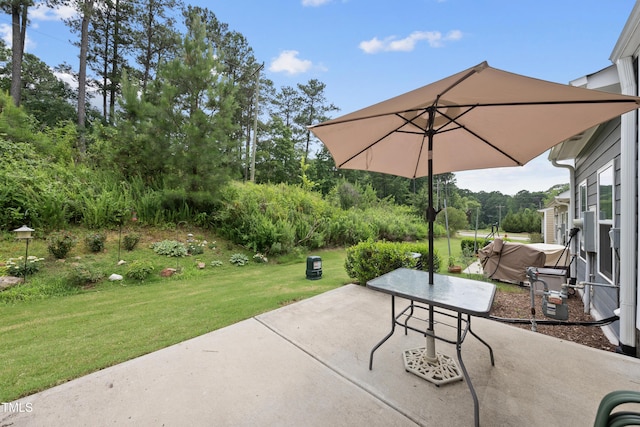 605 Smallwood Dr, Durham, NC 27703 - view of patio / terrace with grilling area