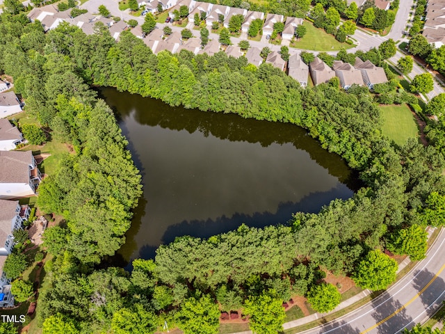 575 Tomkins Loop, Cary, NC 27519 - aerial perspective of suburban area featuring a nearby body of water