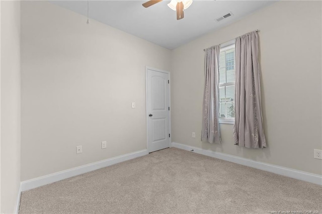 4817 Kiara Dr, Hope Mills, NC 28348 - carpeted empty room featuring baseboards and ceiling fan