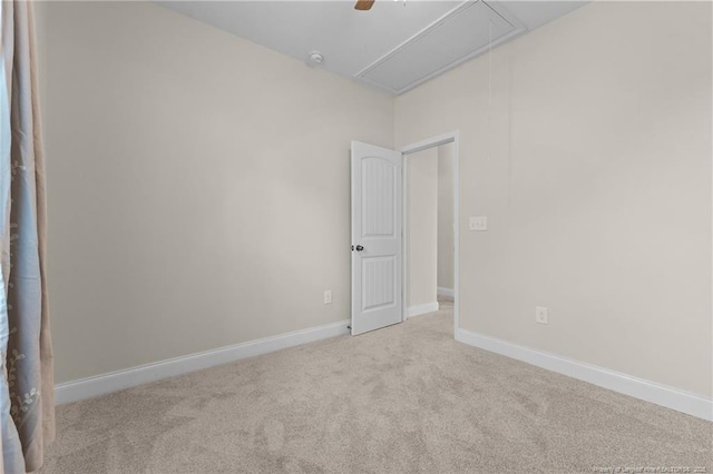 4817 Kiara Dr, Hope Mills, NC 28348 - unfurnished room with attic access and carpet