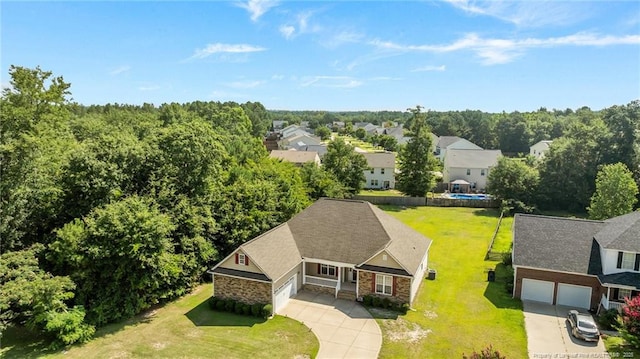 4817 Kiara Dr, Hope Mills, NC 28348 - aerial perspective of suburban area