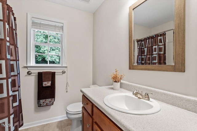 161 Jacob St, Holly Springs, NC 27540 - bathroom featuring vanity, tile patterned floors, a shower with curtain, and heating unit