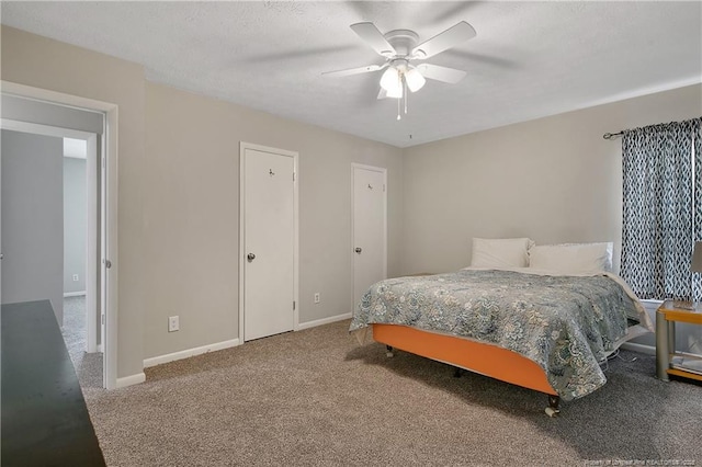 6501 Senator Dr, Fayetteville, NC 28304 - bedroom with carpet floors and ceiling fan