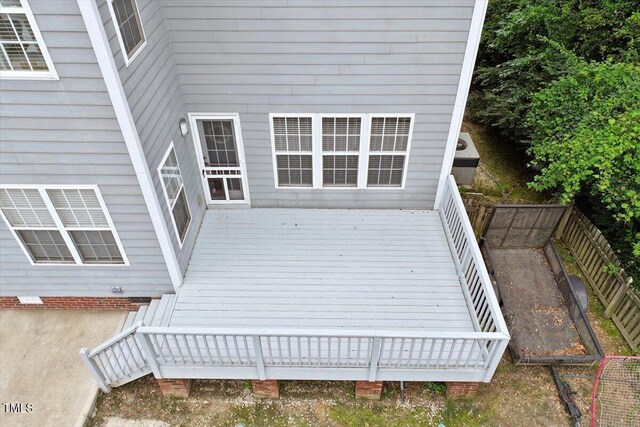 1505 Mclaurin Ln, Fuquay Varina, NC 27526 - deck featuring a fenced backyard