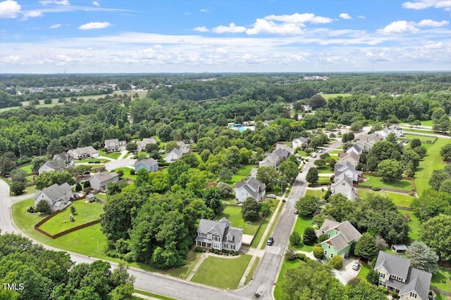 1505 Mclaurin Ln, Fuquay Varina, NC 27526 - aerial view of residential area featuring a forest