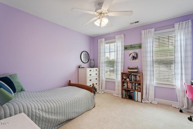 1505 Mclaurin Ln, Fuquay Varina, NC 27526 - bedroom with carpet flooring and ceiling fan