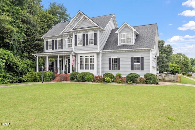 1505 Mclaurin Ln, Fuquay Varina, NC 27526 - view of front of house featuring covered porch and roof with shingles
